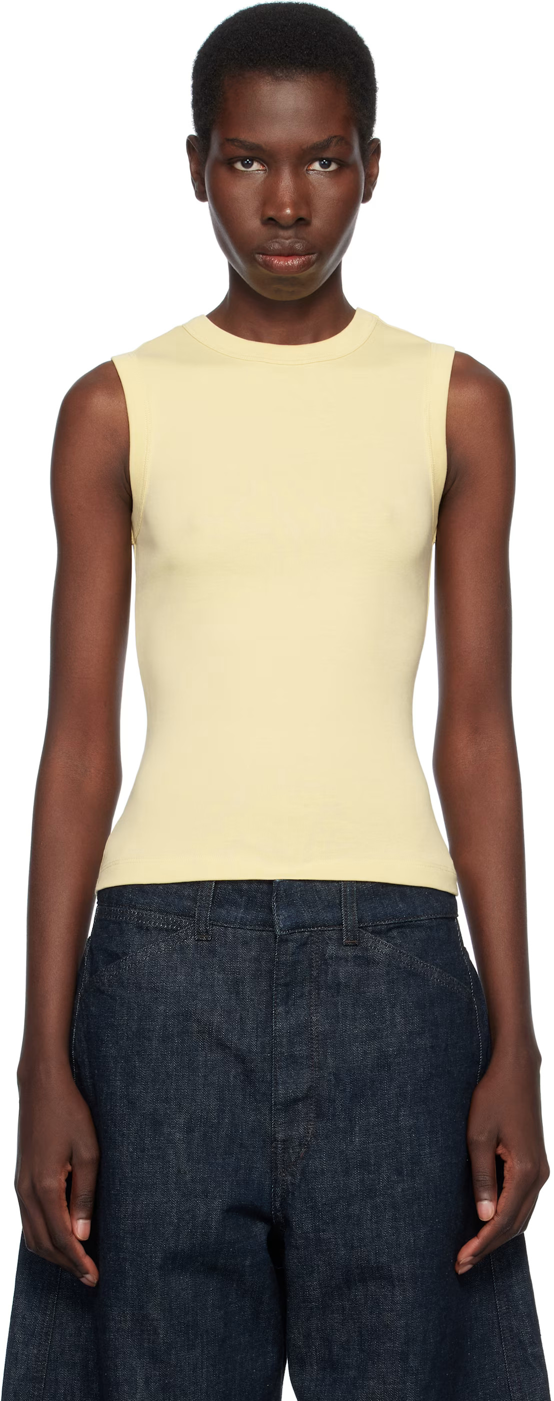 FLORE FLORE - Yellow Esmé Tank Top | SSENSE