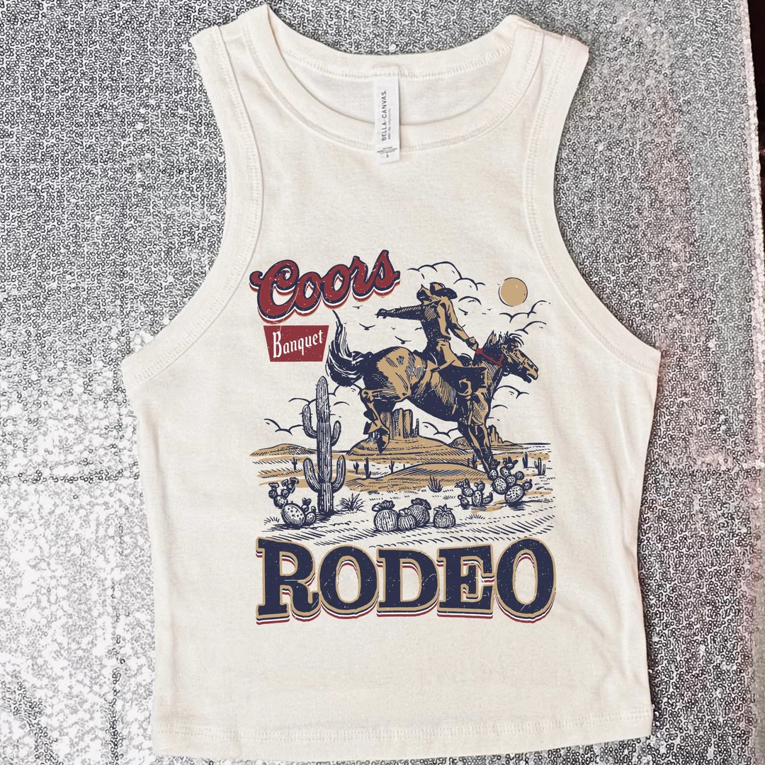 Cowgirl Baby Tee Country Concert Tank Beer Tank Top Cowboy Tank Top Western Crop Top 90s Baby Tee... | Etsy (US)