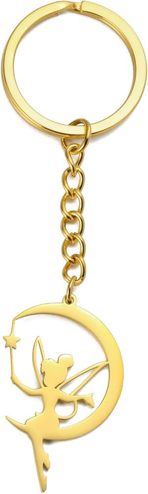 EUEAVAN Princess Wendy Tinkerbell Keychain Fairy Pixie Angel Trendy Dancer Ballet Keyring Jewelry... | Amazon (US)