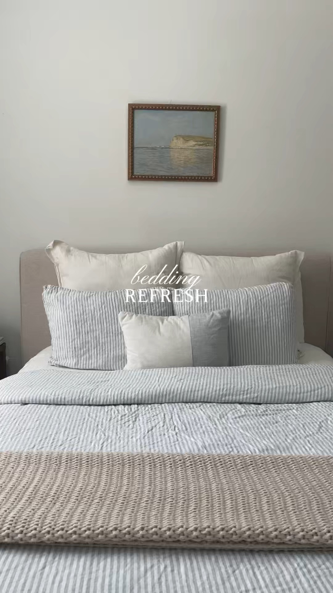 switched over to our favorite @onequince bedding just in time for summer!
