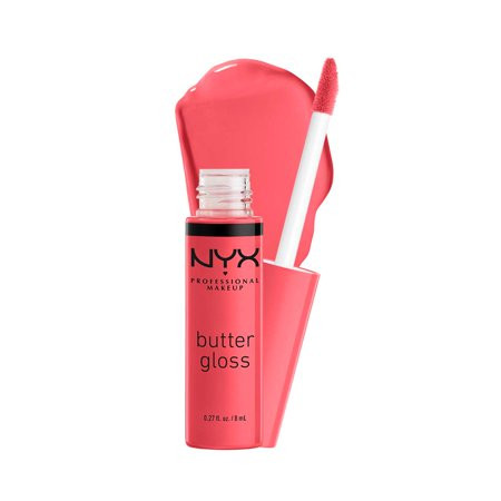 NYX PROFESSIONAL MAKEUP Butter Gloss Non-Sticky Lip Gloss - Sorbet (Vibrant Coral) | Walmart (US)