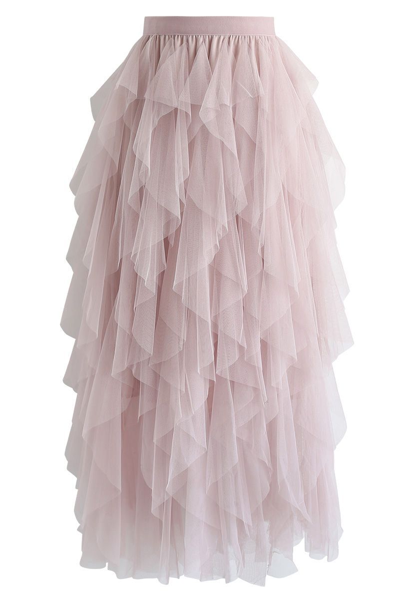 The Clever Illusions Mesh Skirt in Pink | Chicwish