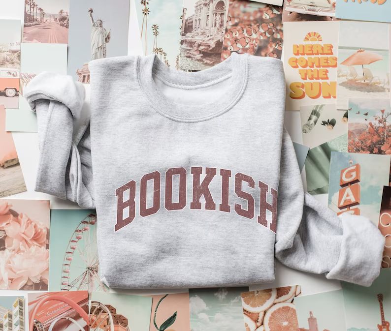 Bookish Sweatshirt, Bookworm Sweatshirt, Book Nerd Shirt, Book Lover Shirt, Bookish Gift, Gift fo... | Etsy (US)