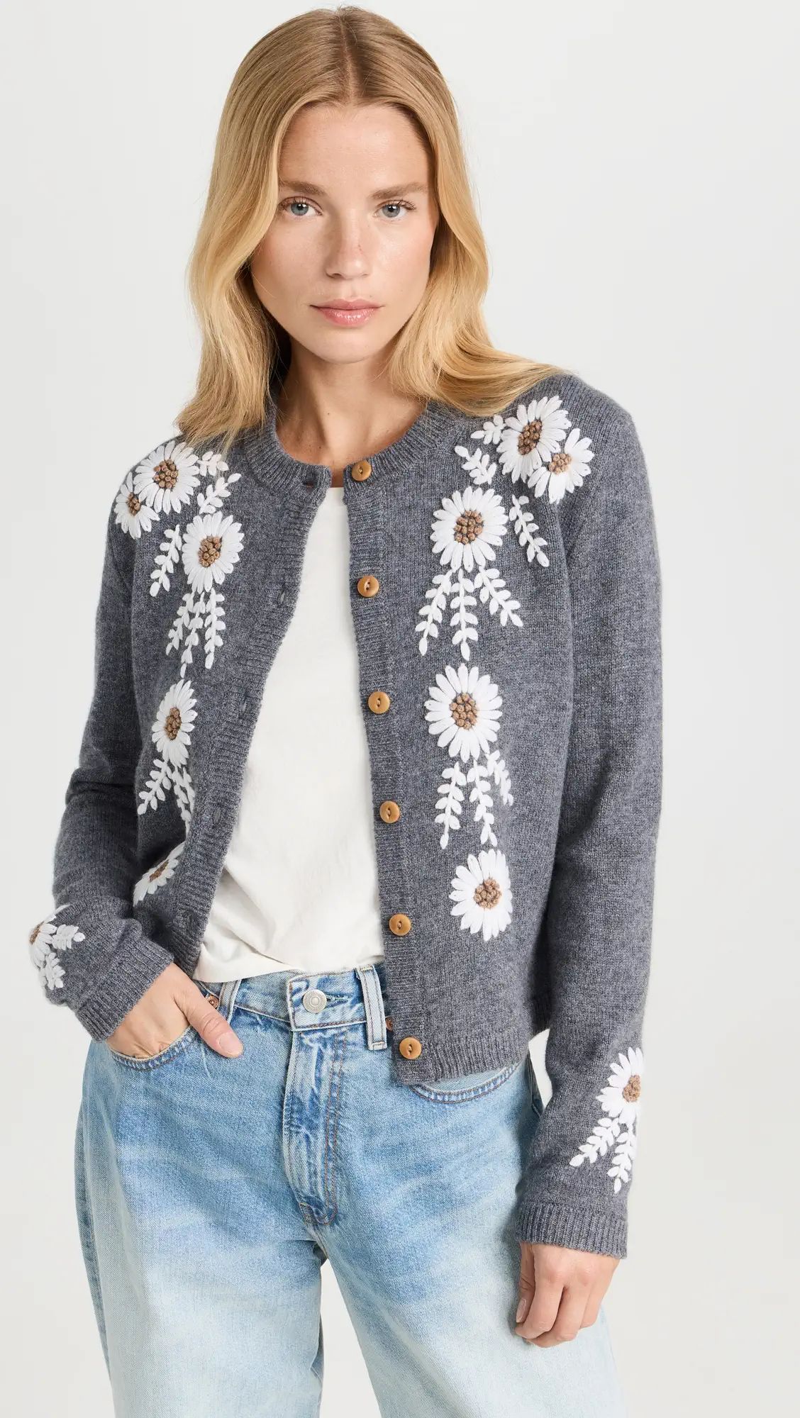 Alex Mill Becca Embroidered Sweater | Shopbop | Shopbop