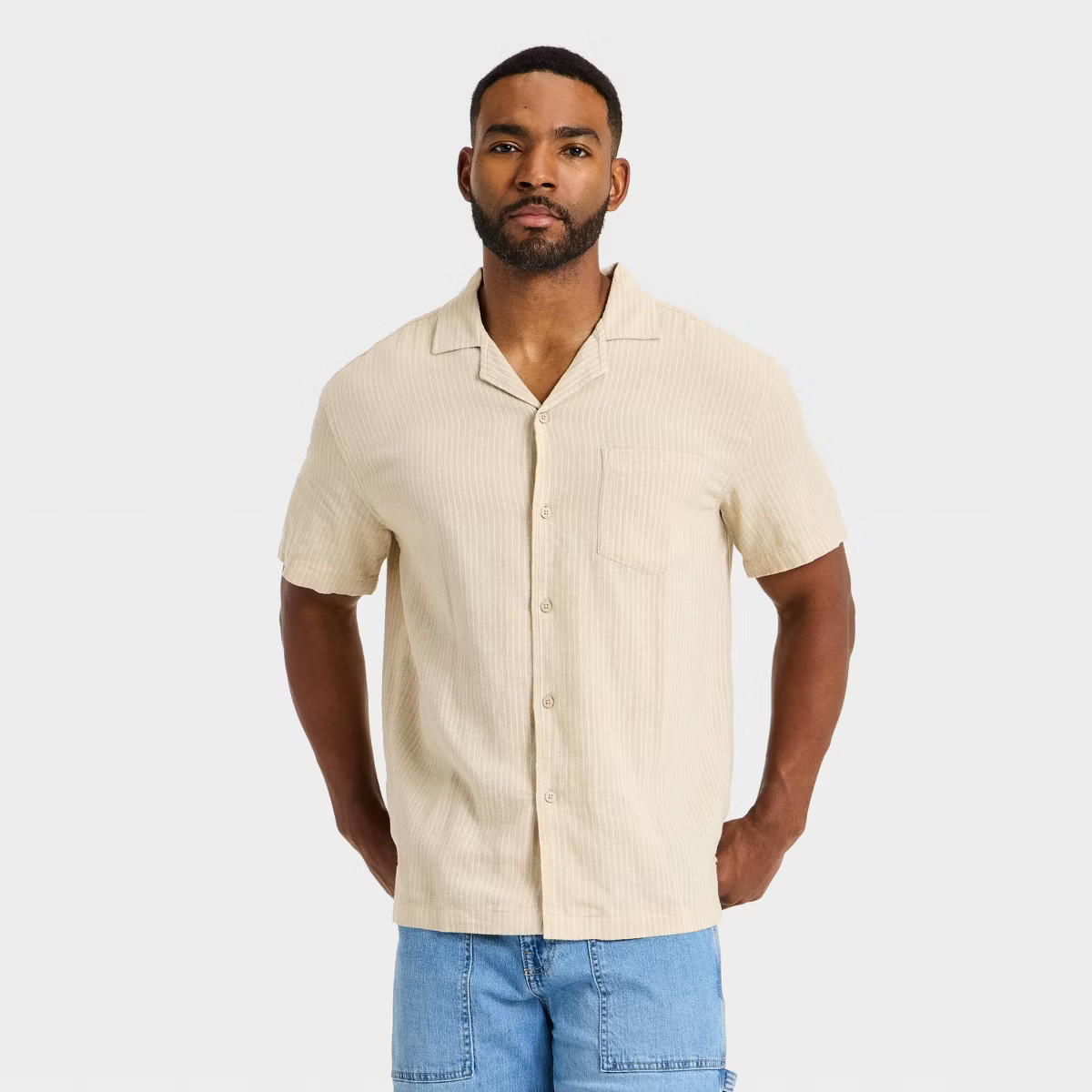 Men's Short Sleeve Camp Shirt - Goodfellow & Co™ | Target