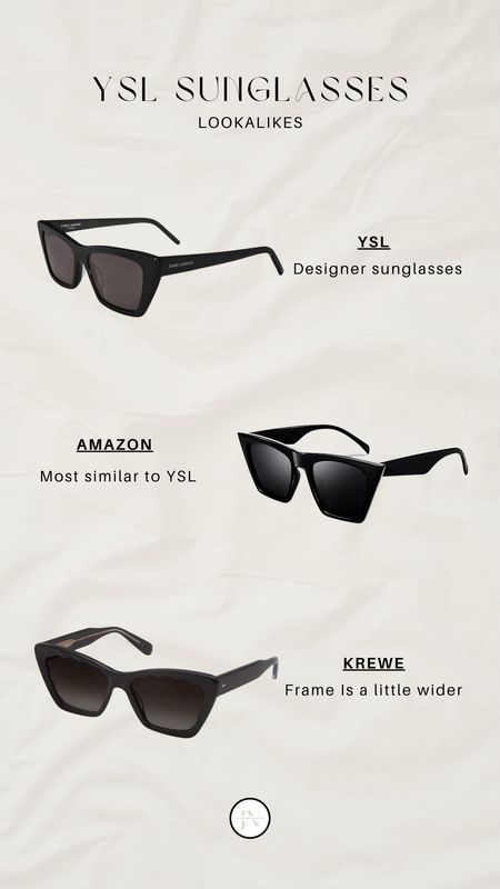 YSL Sunglasses Lookalikes! 

#LTKbeauty #LTKstyletip