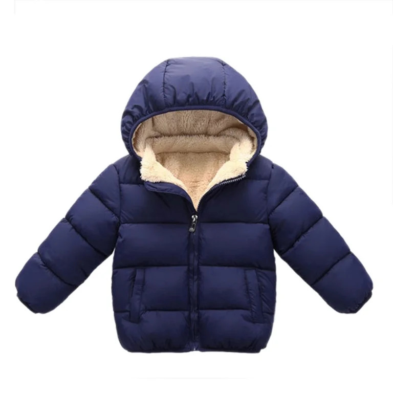 Kids Children Winter Warm Jacket Plus Velvet Cotton Coat Toddler Outerwear Down Coat for 1-6T Boy... | Walmart (US)