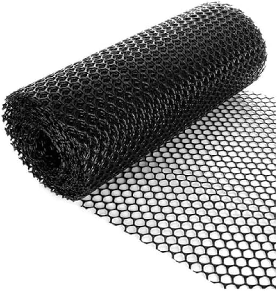 Garden Netting Poultry Mesh Fencing Chicken Wire Fence (0.4mx4m=1.3ftX13.1ft, Black) | Amazon (US)