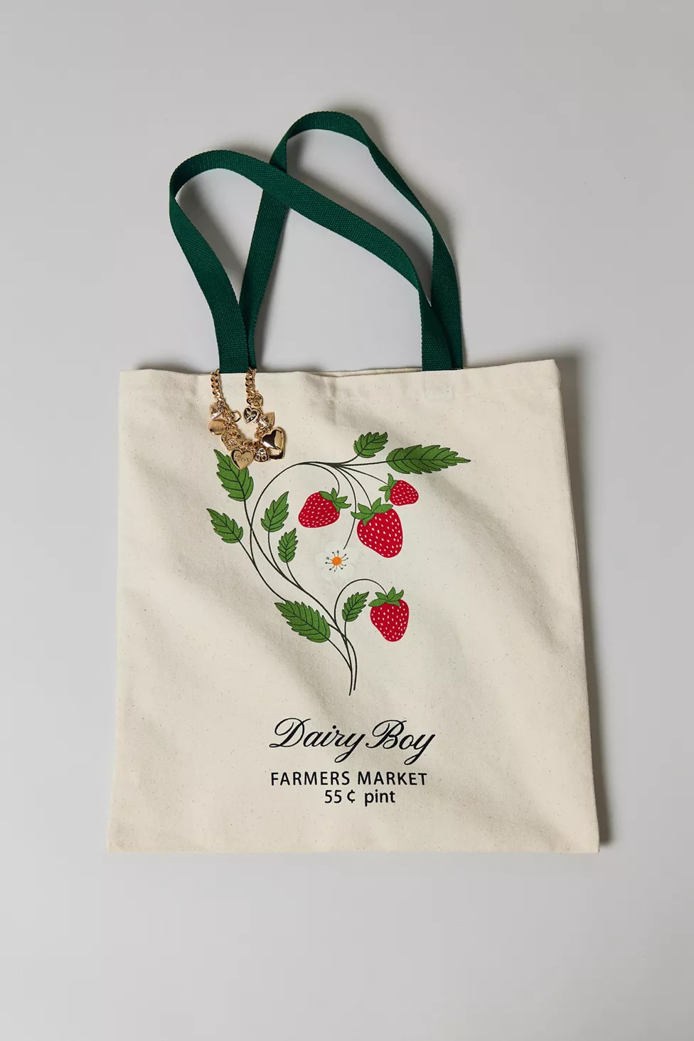 Dairy Boy Farmers Market Strawberry Tote Bag | Urban Outfitters (US and RoW)