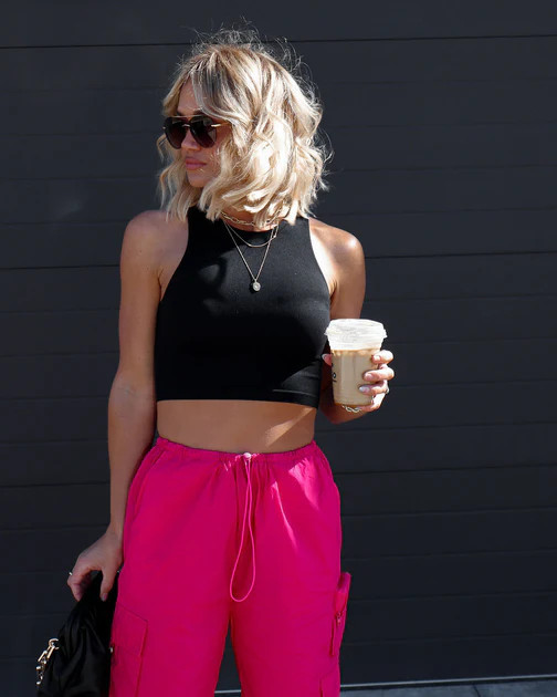 Kiki Knit Crop Top - Black | VICI