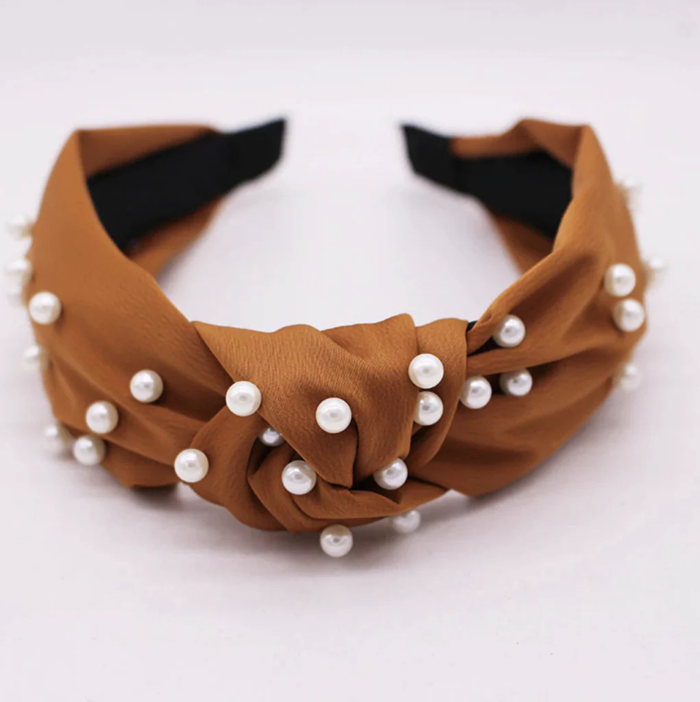 faux pearl knot headband | Olive and Pepper