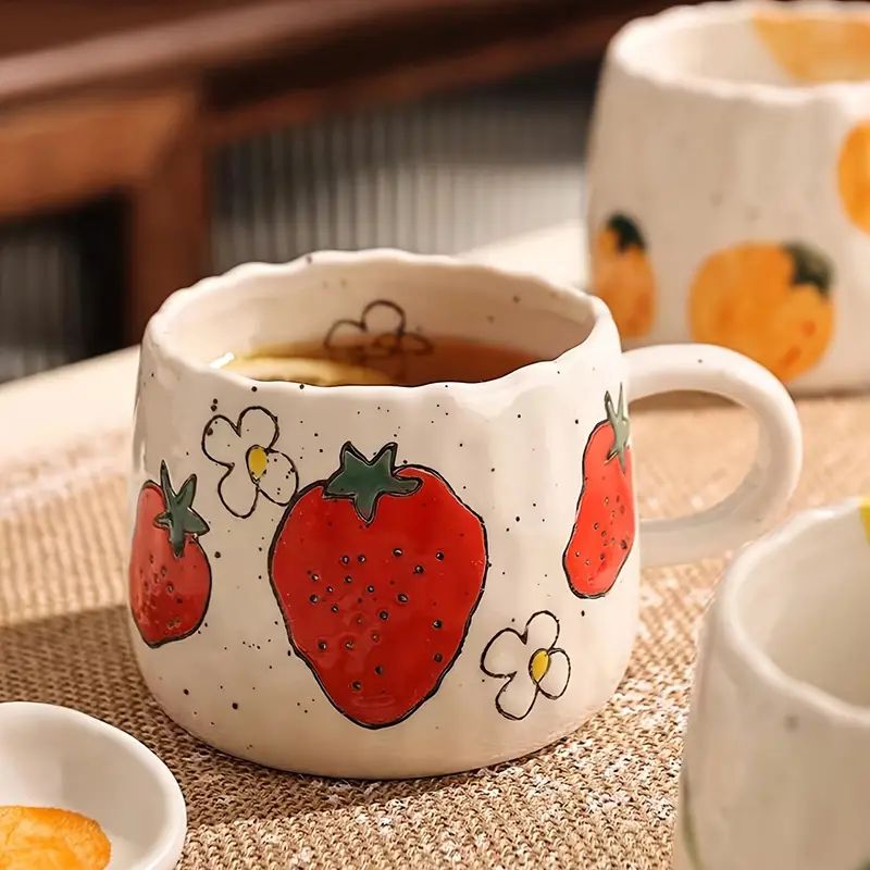Fruit Pattern Coffee Mug Ceramic Coffee Cup Christmas Gifts - Temu | Temu Affiliate Program