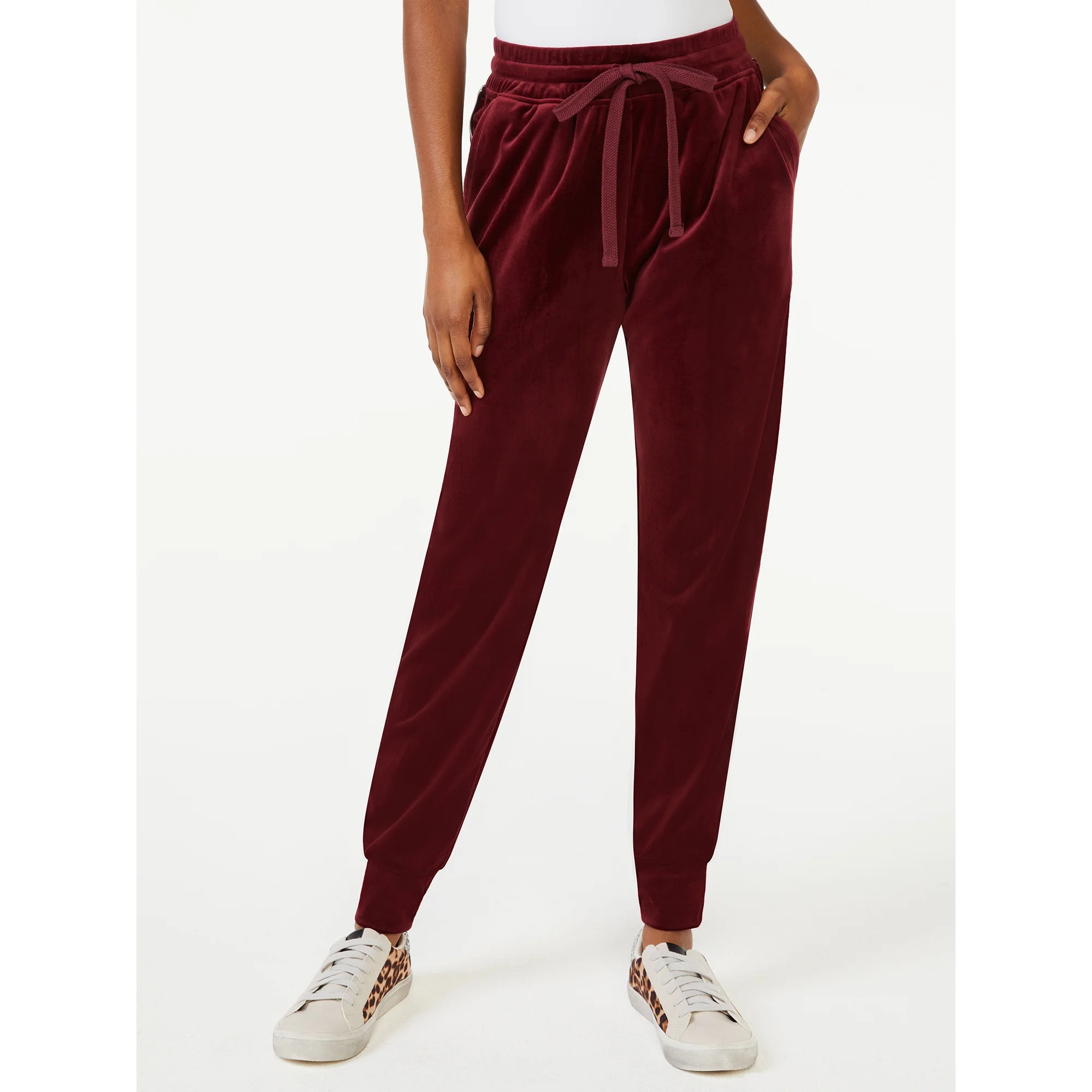 Scoop Women's Velour Jogger Pants | Walmart (US)