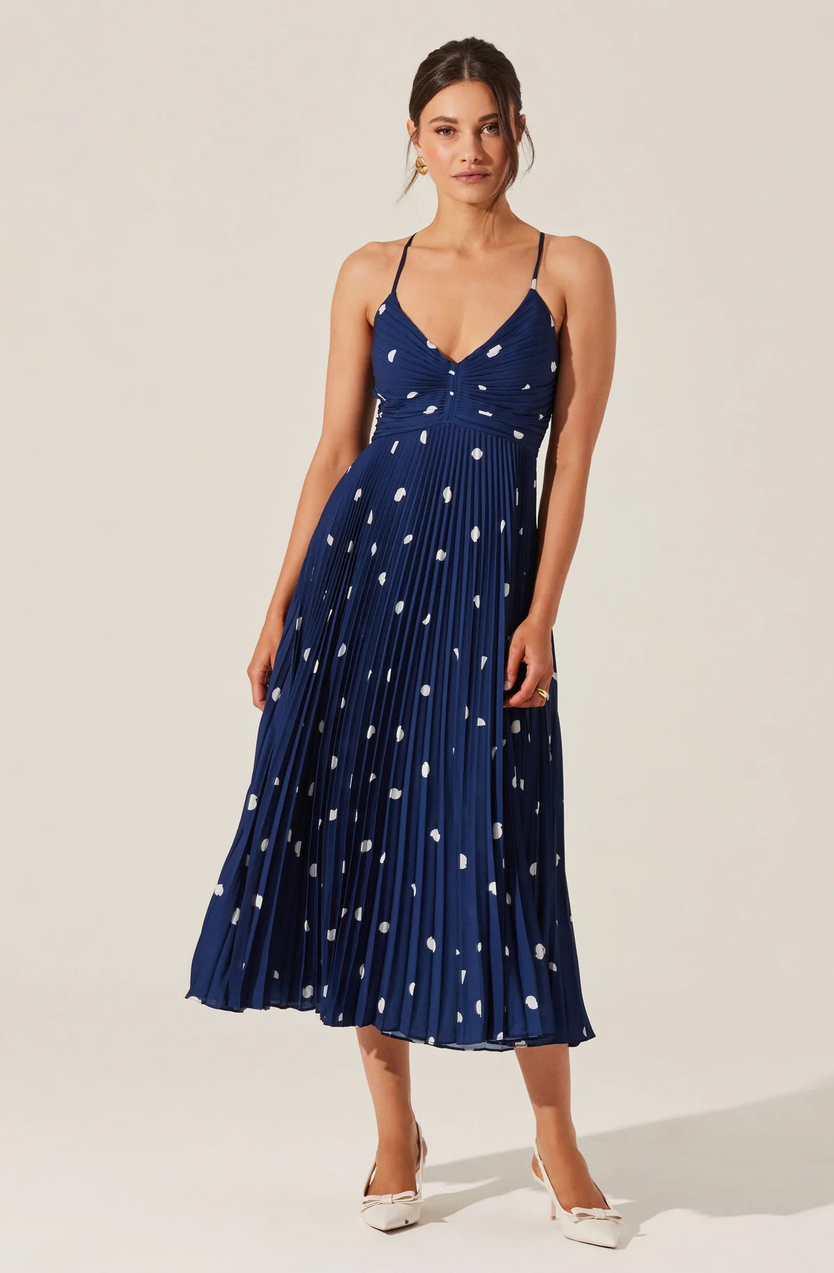 Blythe Floral Plisse Midi Dress | ASTR The Label (US)