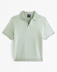 Men's Retro Johnny Collar Sweater Polo | Men's New Arrivals | Abercrombie.com | Abercrombie & Fitch (US)