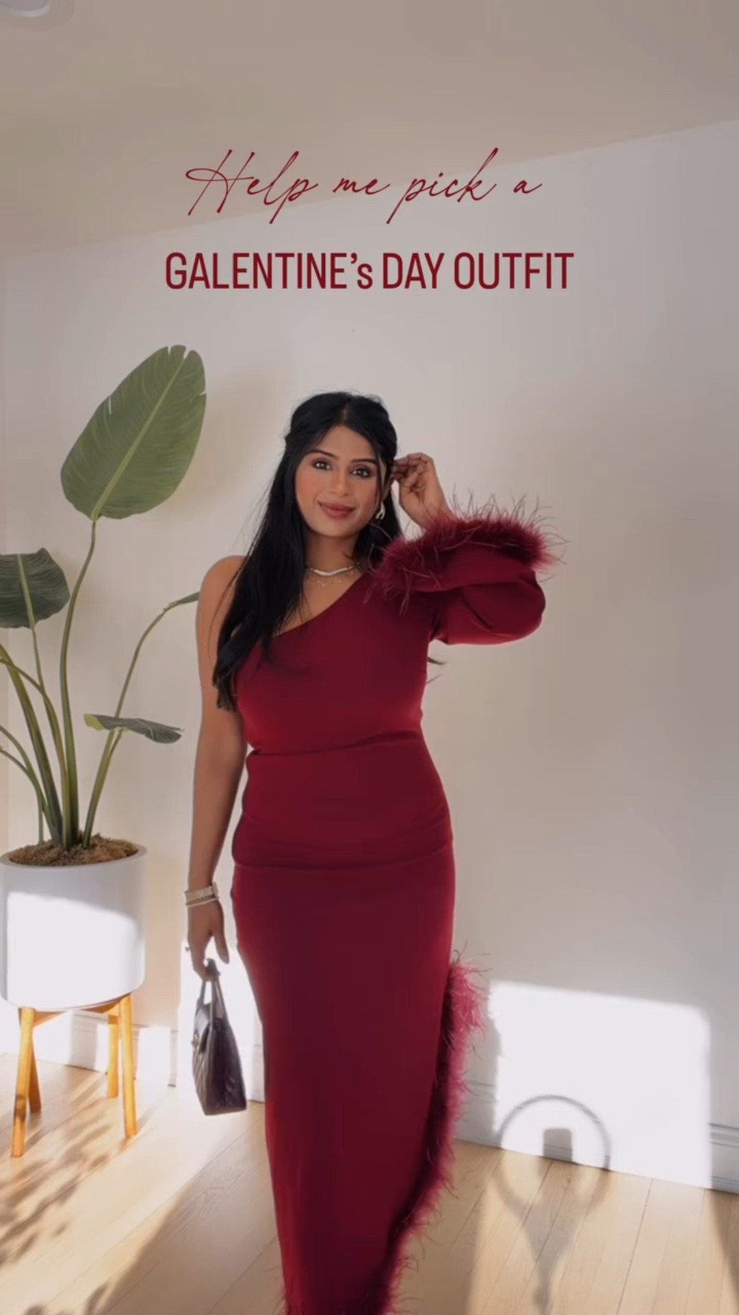 It’s Oxblood season 🥀 Help me pick a Galentine’s day outfit! Which one would you choose 1, 2, 3, 4?
.
.

#valentinesdayoutfit #galentinesdayoutfit #oxblooddress #burgundydress