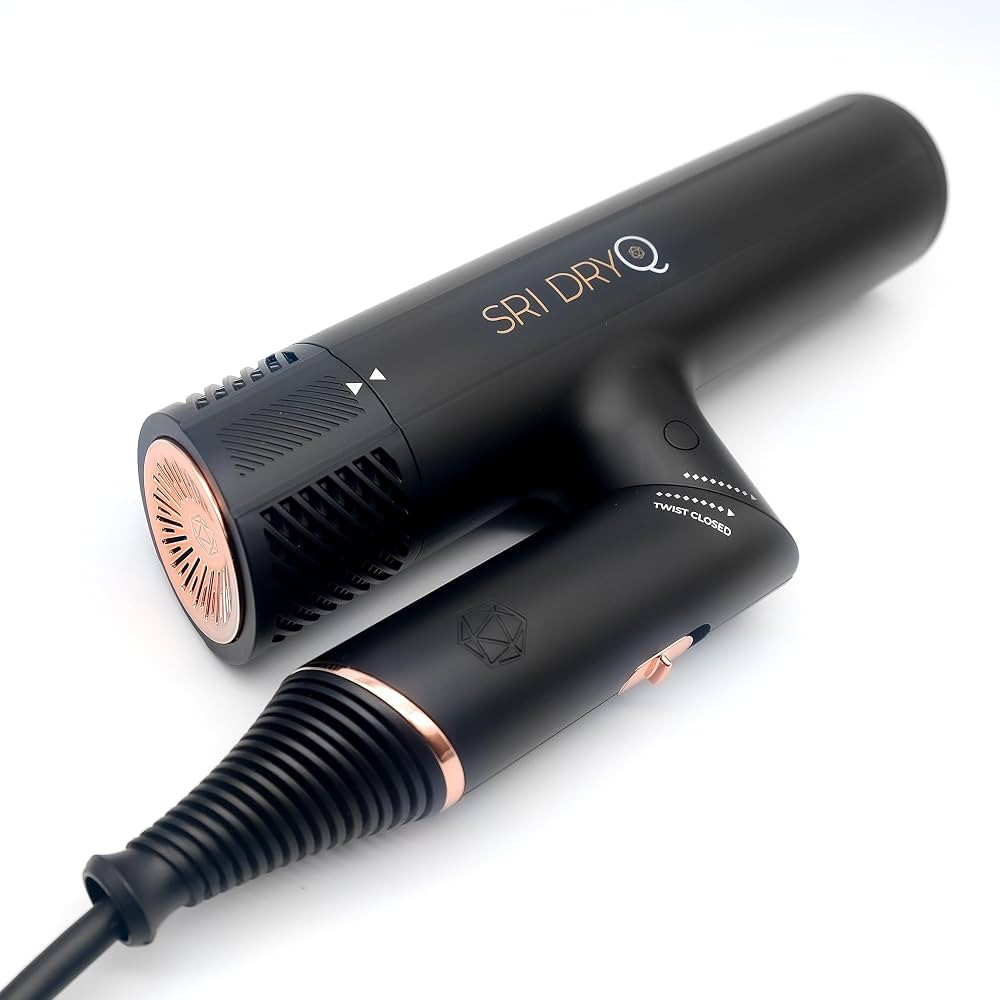 SRILabs DryQ \u201cSmart\u201d Hair Dryer - Super Lightweight, Foldable - Powerful, Quiet Motor -... | Amazon (US)
