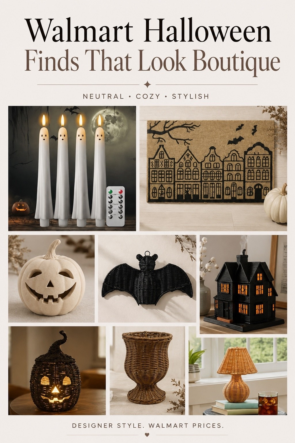 Walmart Halloween Finds That Look Boutique

These Walmart Halloween finds have the cozy, elevated look of boutique decor without the boutique price tag. From woven pumpkins and ghost candles to charming haunted houses, neutral pumpkins, and timeless accents, these are the pieces I’m grabbing before they disappear. If you love a neutral, cozy Halloween aesthetic, you’ll want to shop these early.

#LTKHome #LTKSeasonal #LTKSaleAlert