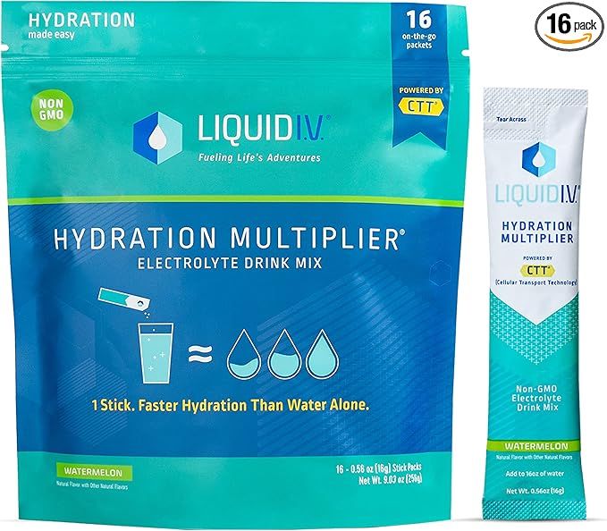 Liquid I.V. Hydration Multiplier - Watermelon - Hydration Powder Packets | Electrolyte Drink Mix ... | Amazon (US)
