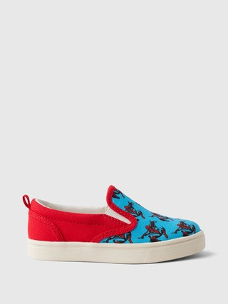 babyGap | Marvel Graphic Slip-On Sneakers | Gap (CA)