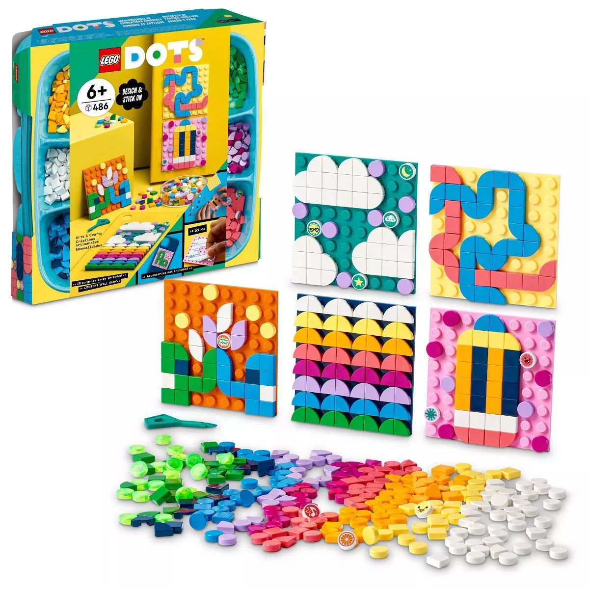 LEGO DOTS Adhesive Patches Mega Pack Sticker Craft Set 41957 | Target