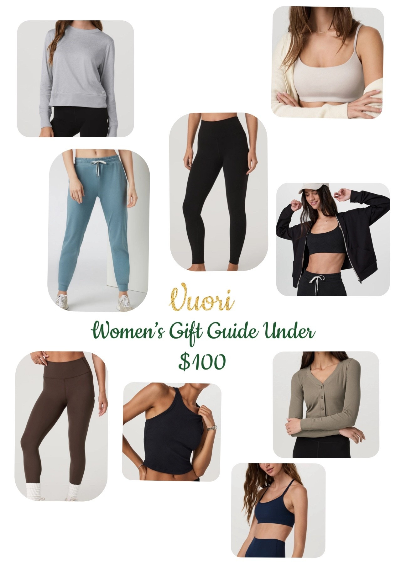 Vuori Gift Guide for all the ladies in your life! All these items are under $100 AND they do have a men’s guide as well! Be sure to check them out! Spend $250 and get a canvas bag!! 

#LTKGiftGuide #LTKActive #LTKHoliday