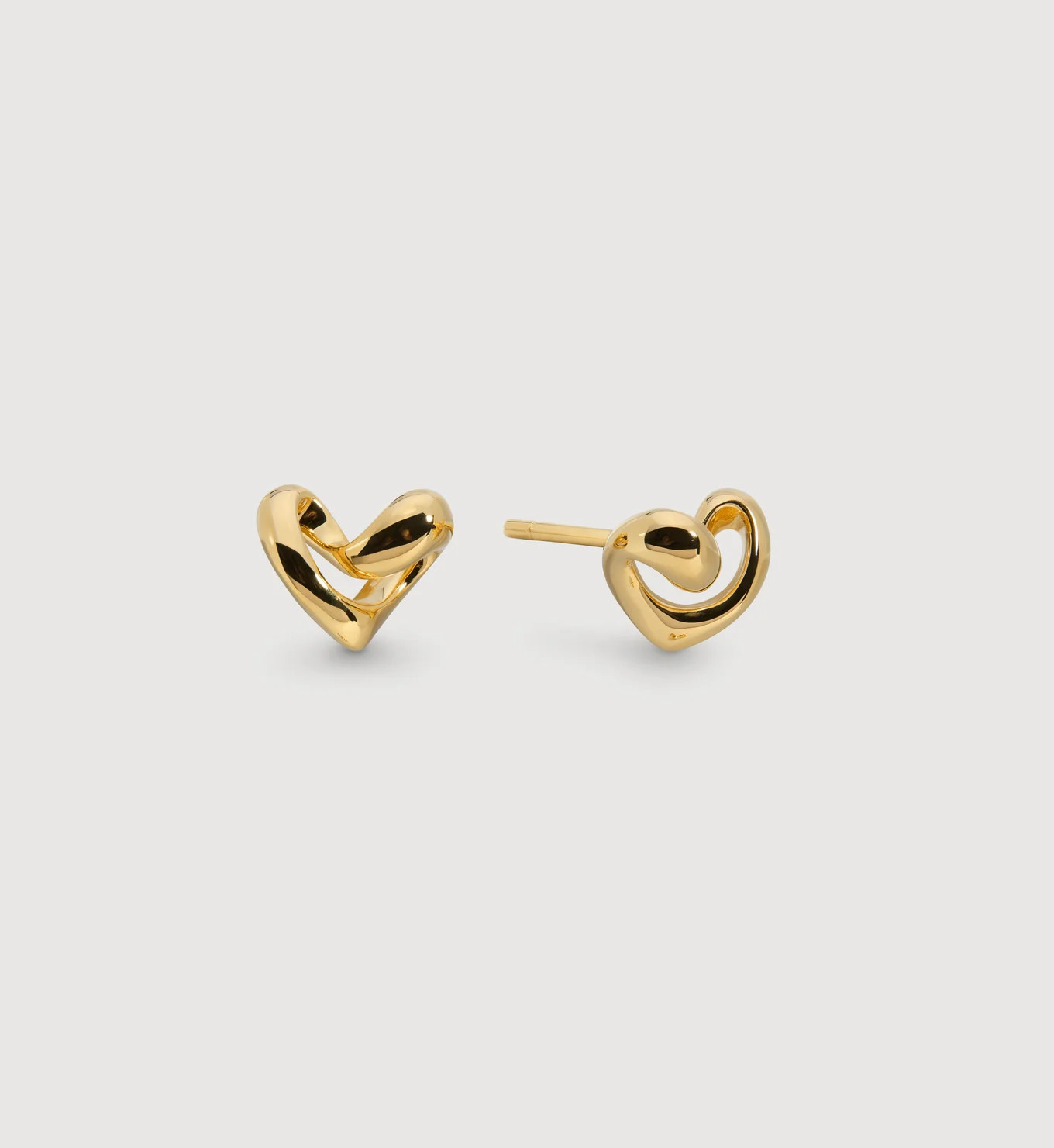 Infinity Heart Small Stud Earrings | Monica Vinader (US)