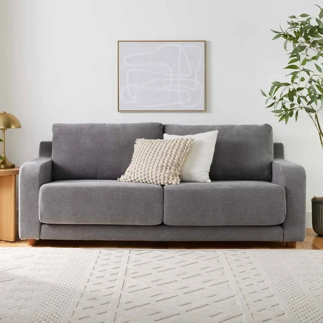 Better Homes & Gardens Owen 85.04" Slope Arm Sofa, Helio Pewter | Walmart (US)