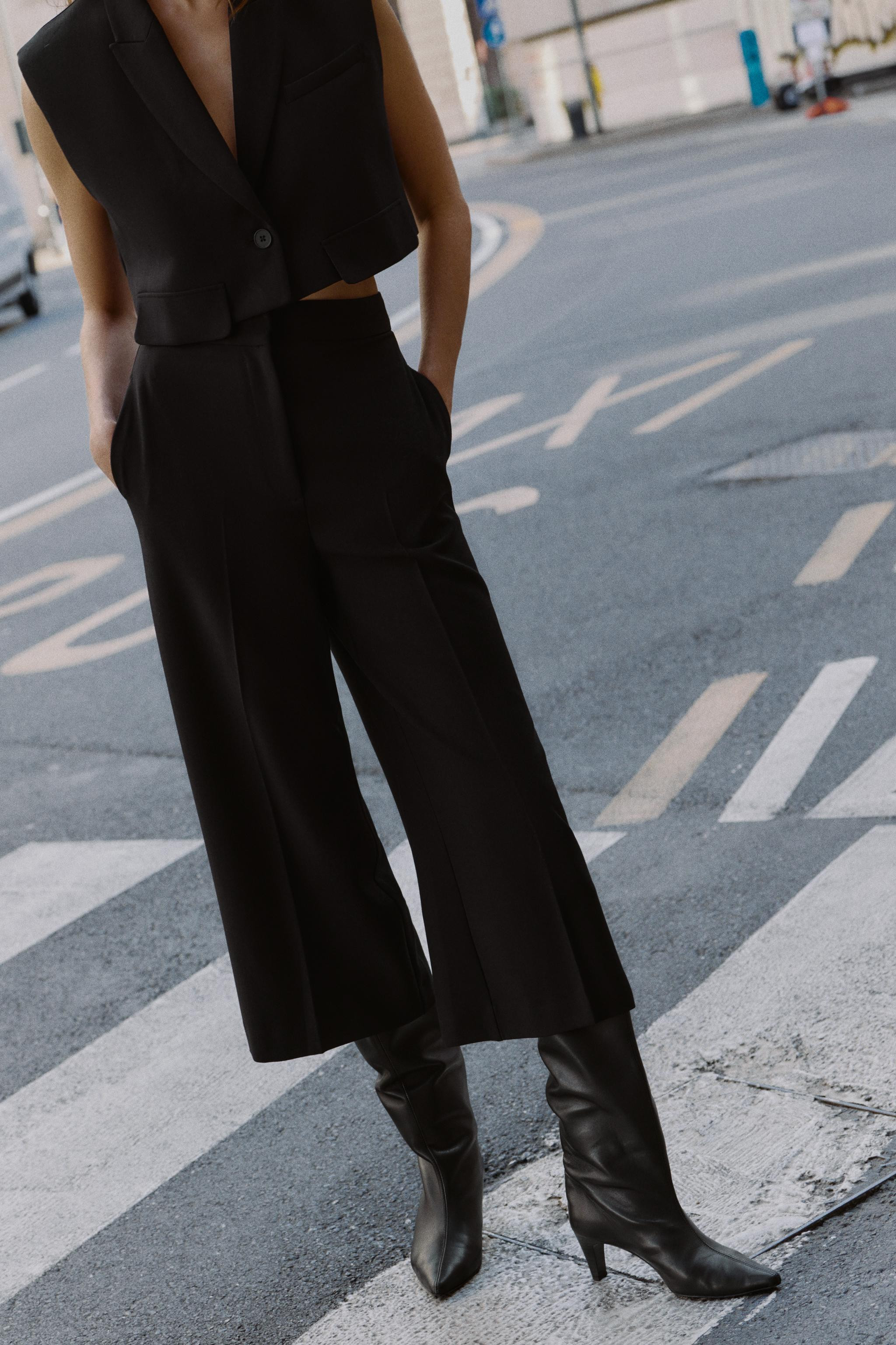 HIGH-WAISTED CULOTTES | Zara US