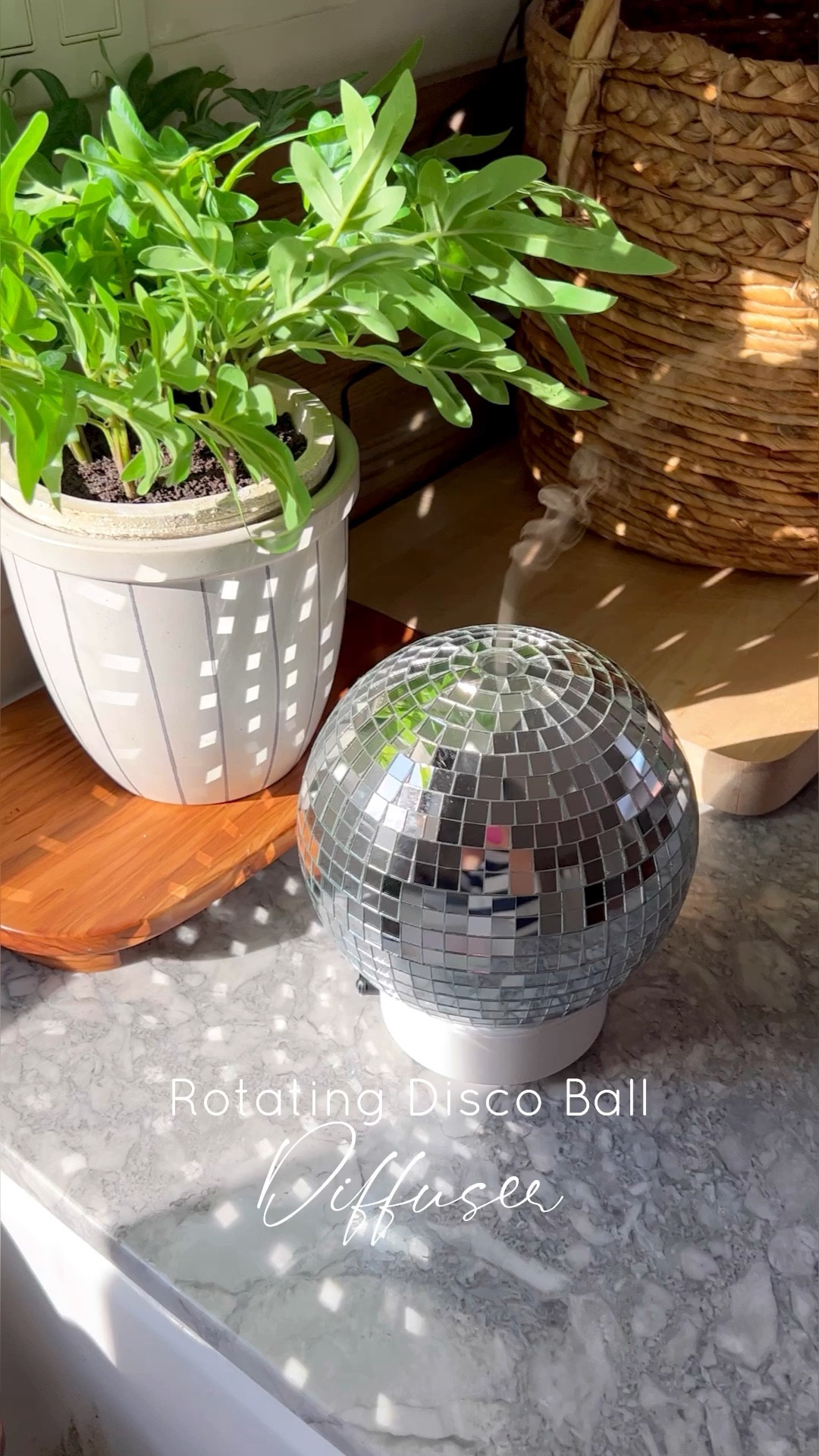 Rotating Disco Ball Diffuser