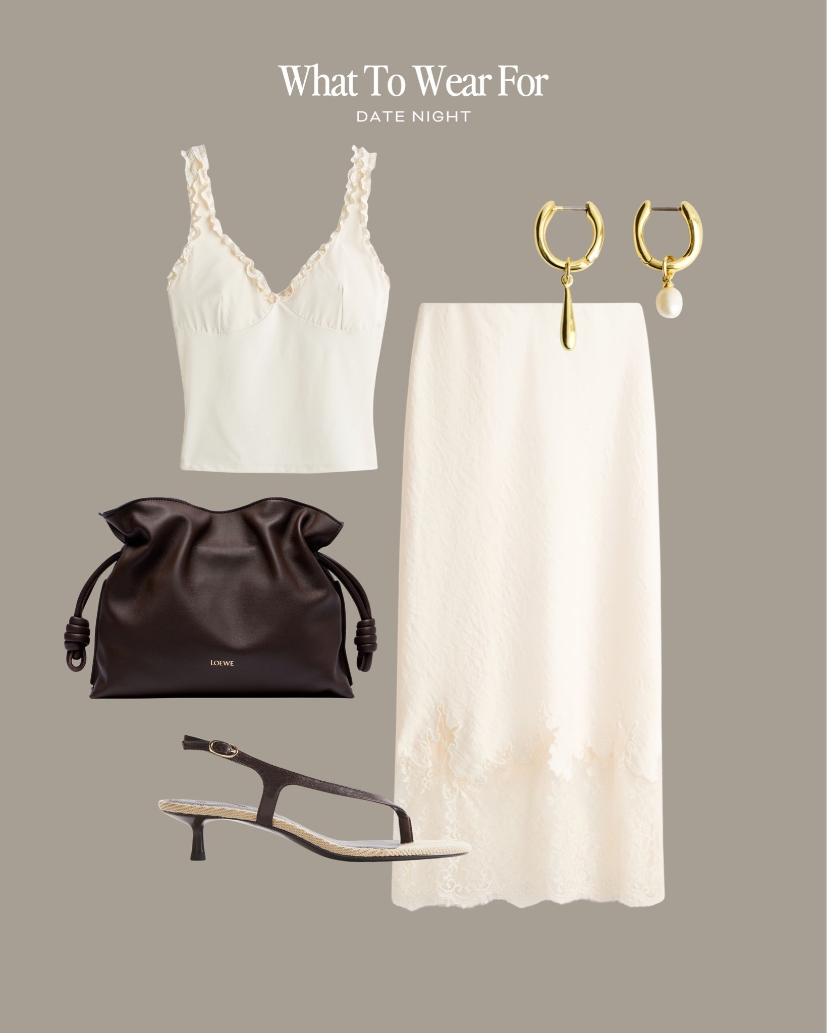 Date night 🍷 

Summer style, evening wear, H&M new in, midi skirt, Loewe clutch bag, kitten heels, lace satin skirt

#LTKsummer #LTKdatenight