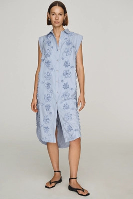Lillian Button-Front Midi Dress by Maeve | Anthropologie (US)