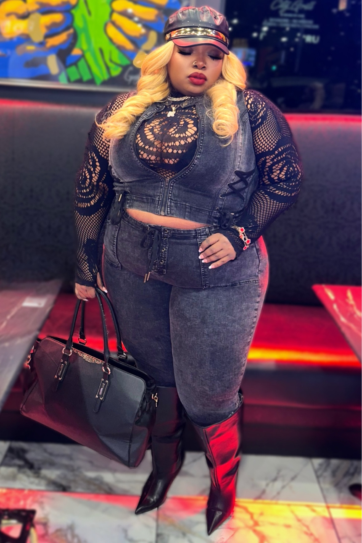 Outfit has great stretch 2XL in the vest & size 20 in the pants. Undershirt is from a separate set.

Boots are true to size. I’m wearing a size 9.

#LTKStyleTip #LTKPlusSize #LTKBeauty