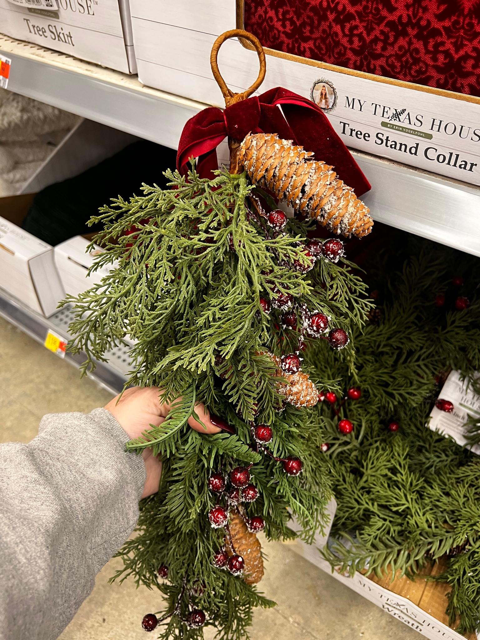 Completely obsessed with this gorgeous Christmas door, swag wreath from the My Texas House line at @walmart

#LTKhome #LTKHoliday #LTKSeasonal