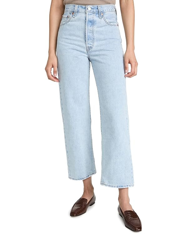 Levi's Women's Premium Ribcage Straight Ankle Jeans | Amazon (US)