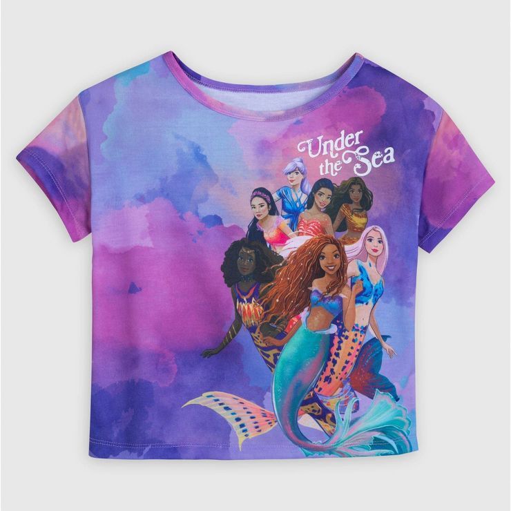Girls' Disney Ariel The Little Mermaid Sisters of The Sea Short Sleeve Graphic T-Shirt - Disney S... | Target