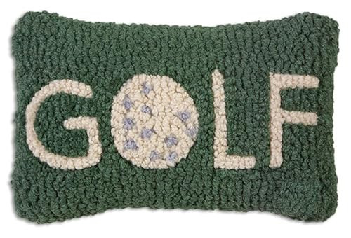 Chandler 4 Corners Artist-Designed Golf Hand-Hooked Wool Decorative Throw Pillow - Golf Pillow for Couches & Beds - Easy Care & Low Maintenance Golfer Pillow - Great Gift for Dad | Amazon (US)