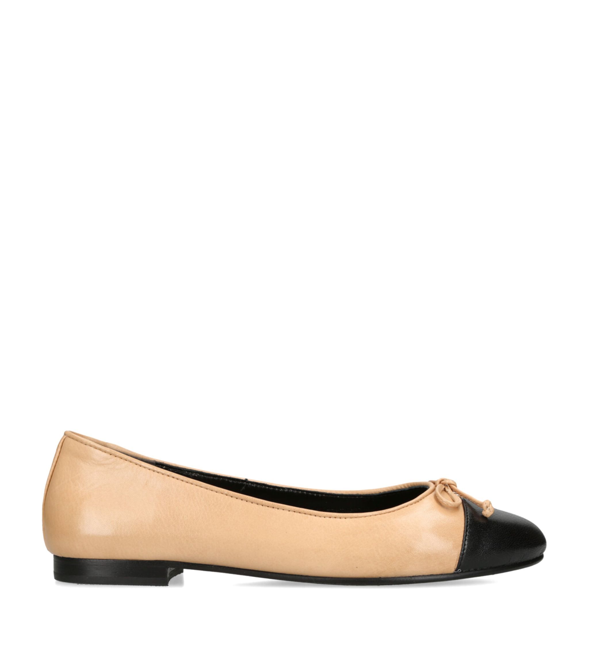 Leather Bow Ballet Flats | Harrods