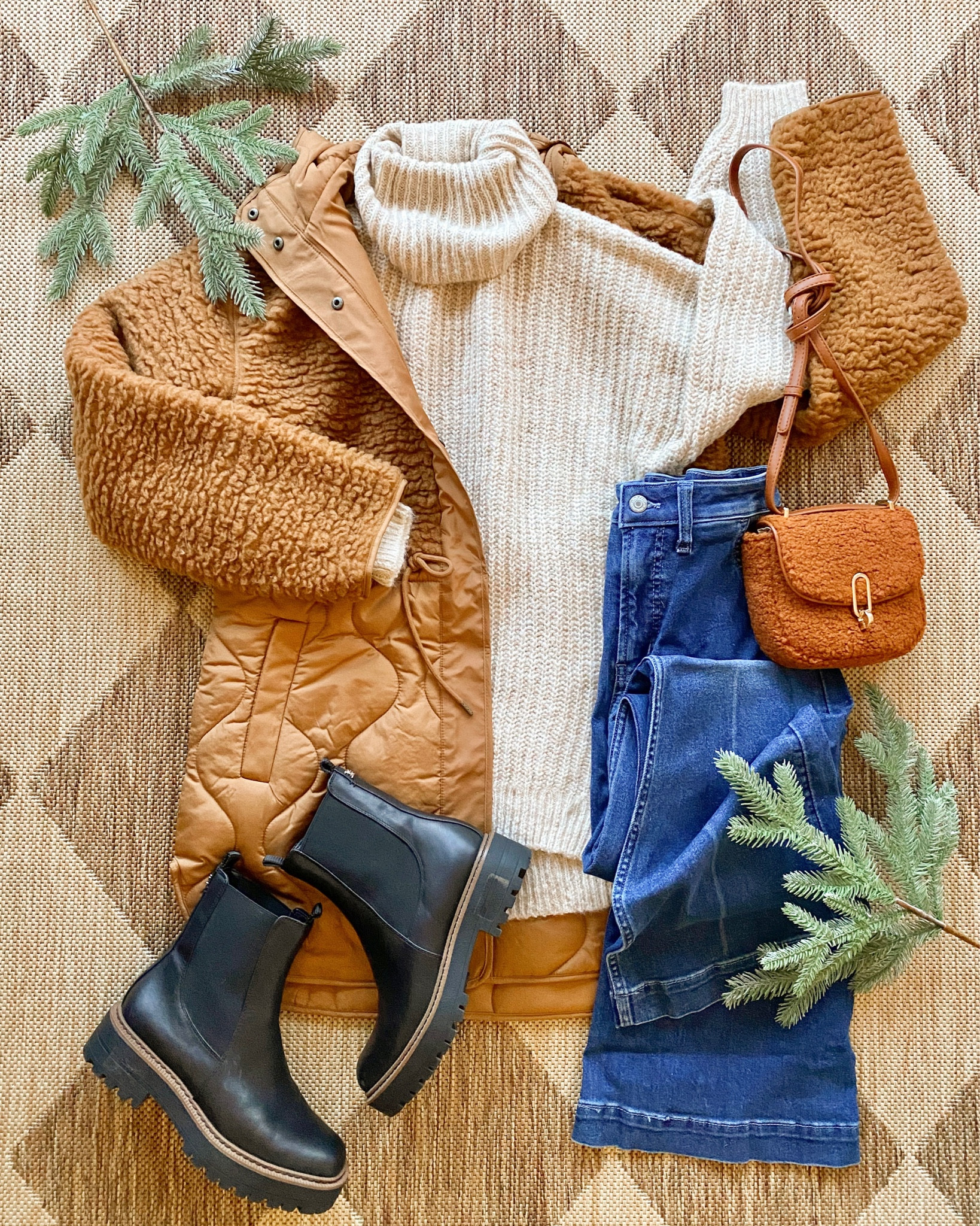 Hooded Sherpa Quilted Hybrid Coat … curated on LTK