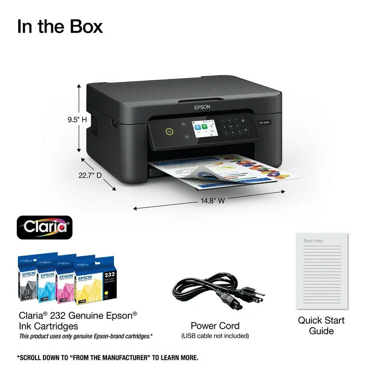 Epson Expression Home XP-4205 Wireless Color Printer with Scanner and Copier | Walmart (US)