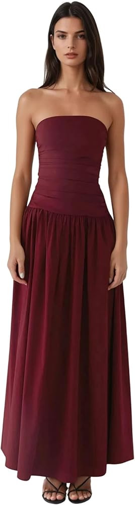 Hiccup Strapless Maxi Dress Detail | Amazon (US)