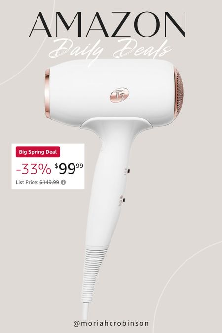Amazon daily deal - 33% off t3 hair dryer!!

Beauty products, hair products, hair dryer, beauty, styling product, blow dryer

#LTKbeauty #LTKsalealert #LTKfindsunder100