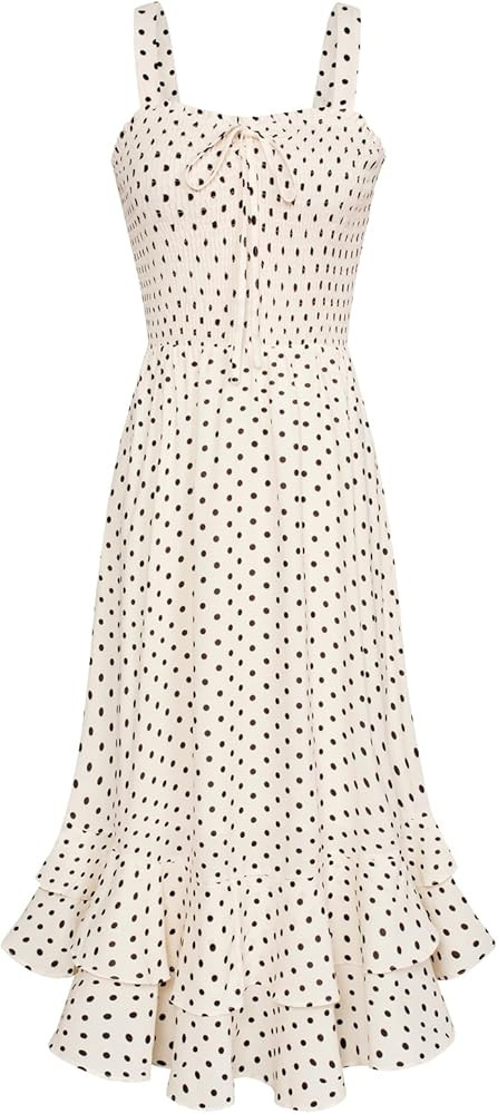 GRACE KARIN Women's 2026 Summer Floral Boho Dress Square Neck Strapped Swing A Line Sundress Beac... | Amazon (US)