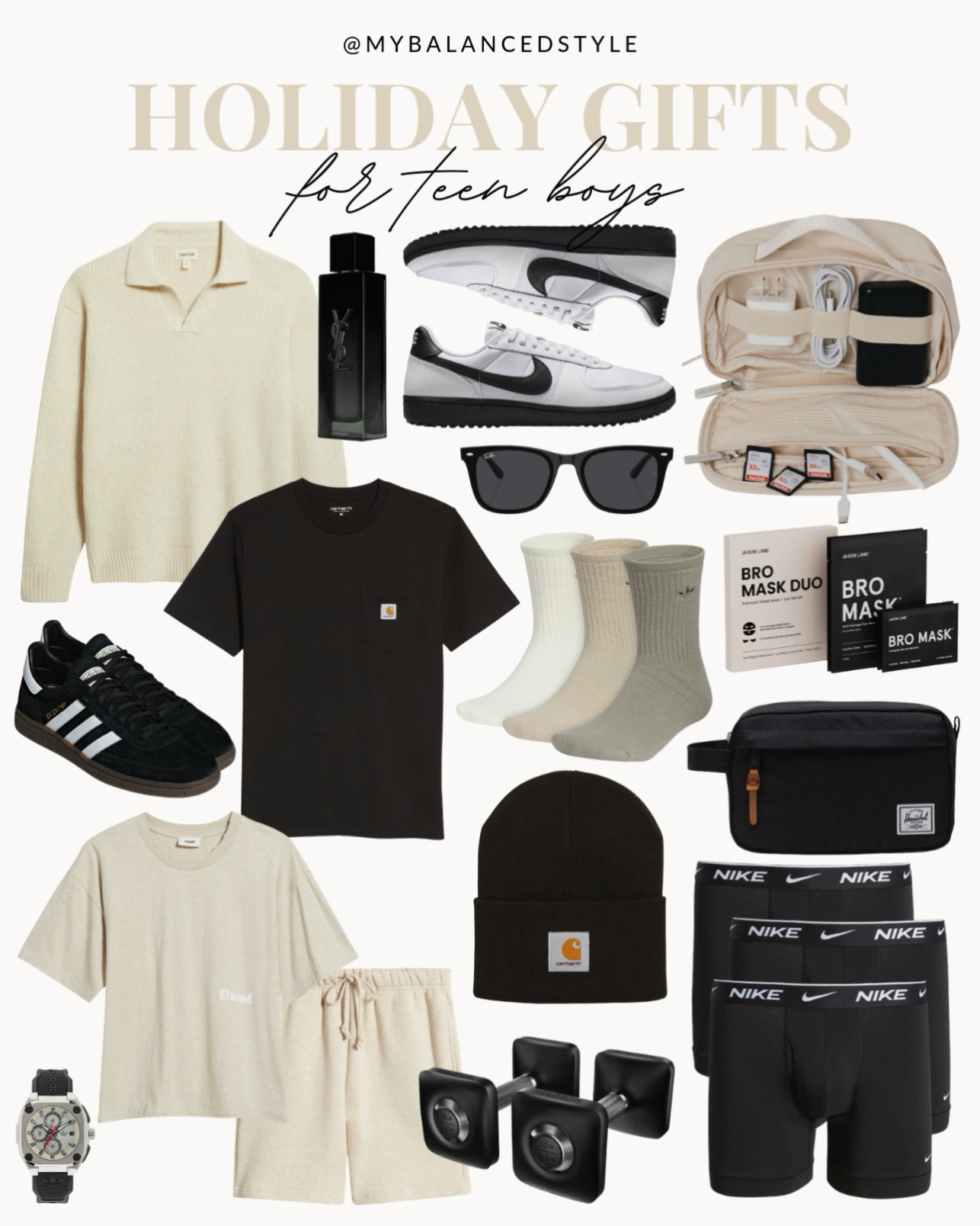 Gift Ideas for Teen Boys

teen boy gift ideas
gaming accessories
tech gadgets for teens
streetwear apparel
sneaker essentials
sports gear and equipment
cool backpacks
wireless earbuds
outdoor adventure gear
graphic hoodies

#LTKHoliday #LTKSaleAlert #LTKGiftGuide