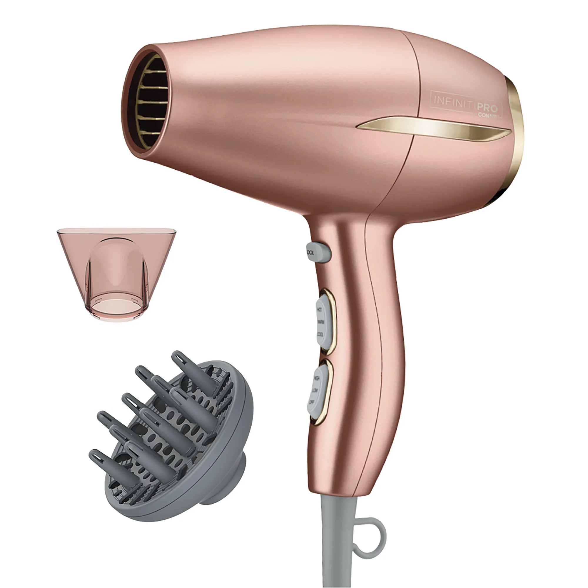 INFINITI PRO CONAIR Frizz-Free Compact Hair Dryer, Ionic Technology for Smooth, Shiny Hair | Walmart (US)