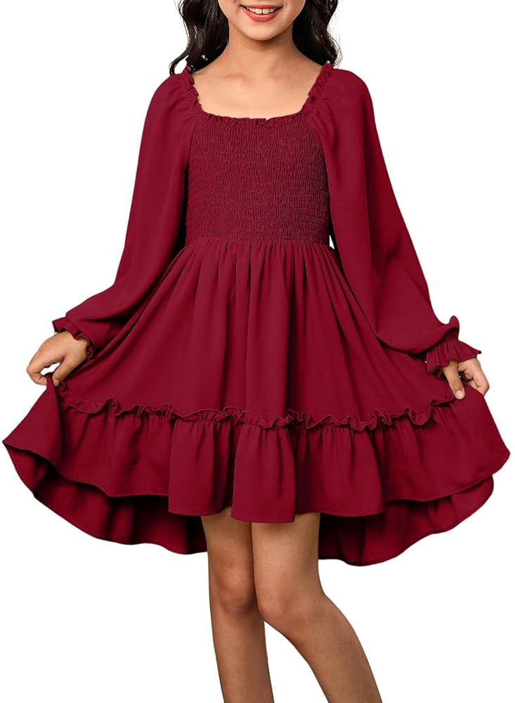blibean Tween Girls High Low Hem Dresses Size 4-15 Years | Amazon (US)