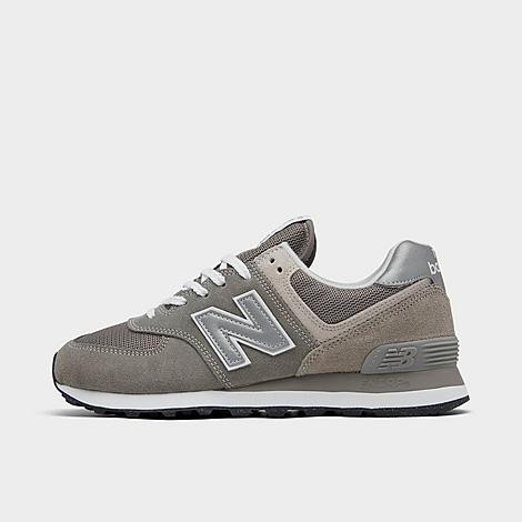 New Balance Women's 574 Casual Shoes in Grey/Grey Size 6 Suede | Finish Line (US)