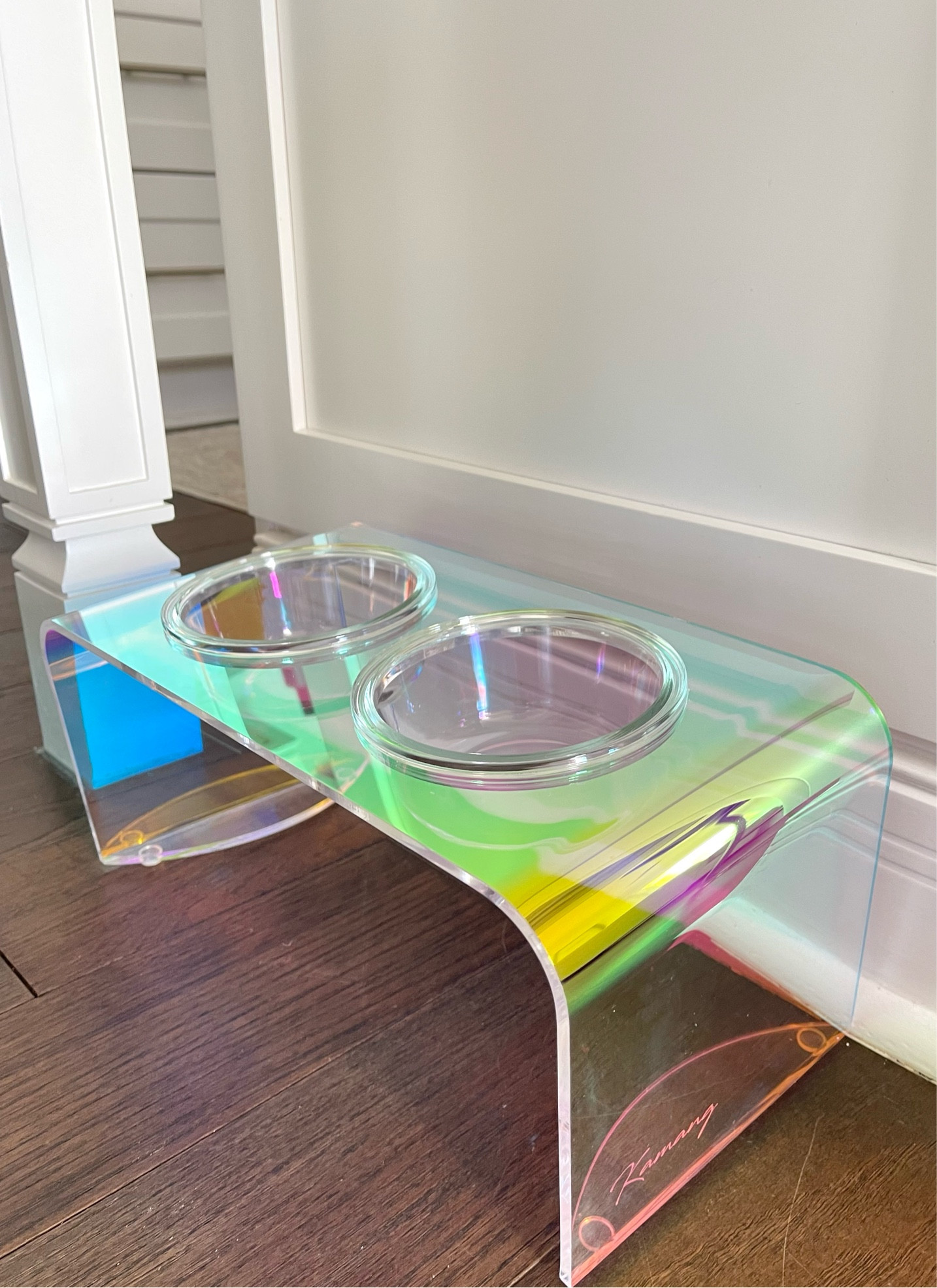 this BEAUTIFUL holographic elevated dog bowl set is unreal & on sale rn!! 🐾 

aesthetic pet finds, elevated bowl set, amazon must haves, puppy aesthetic finds, aesthetic amazon must-haves 

#LTKSale #LTKfamily #LTKhome