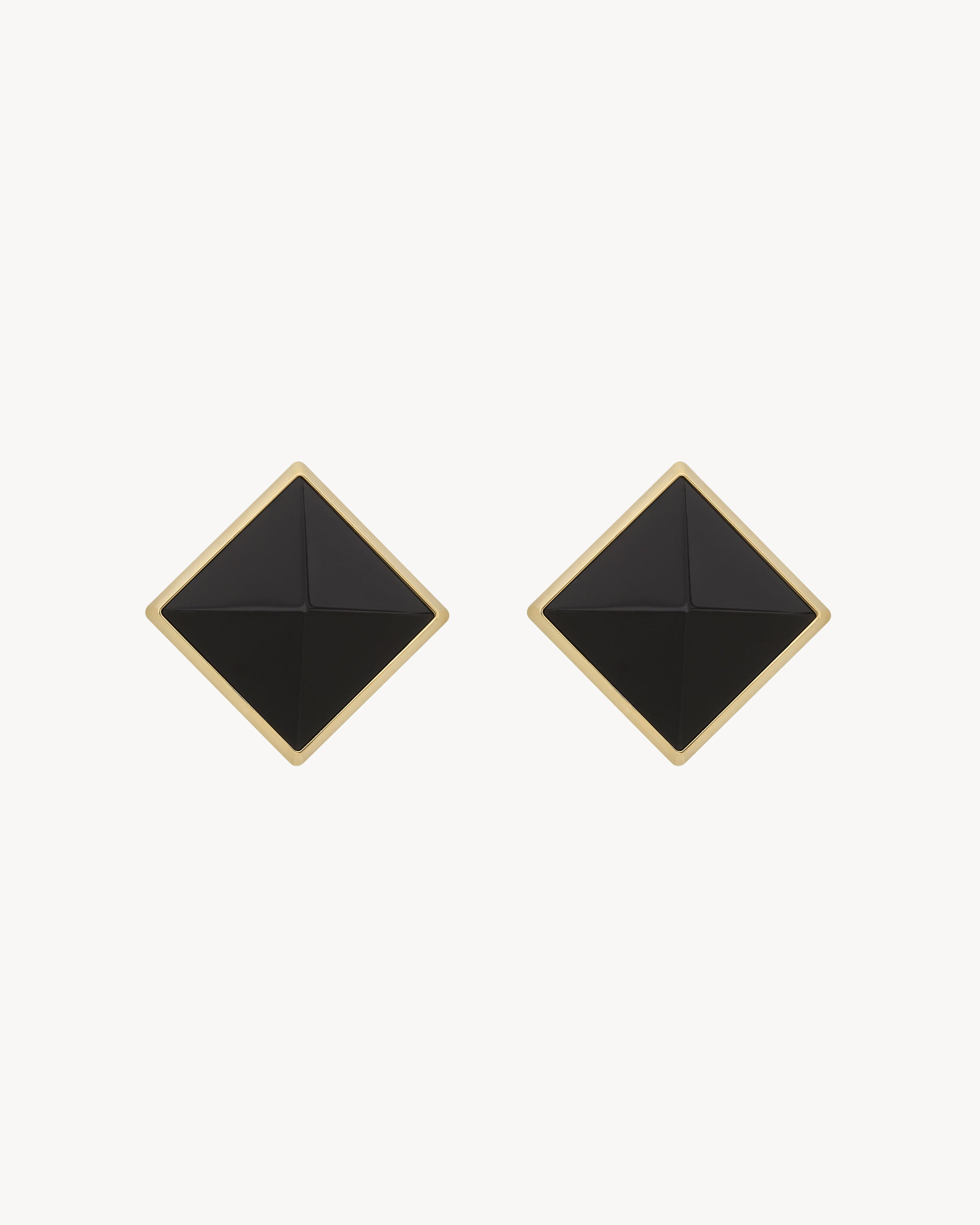 pyramid earrings in resin and metal | Saint Laurent Inc. (Global)