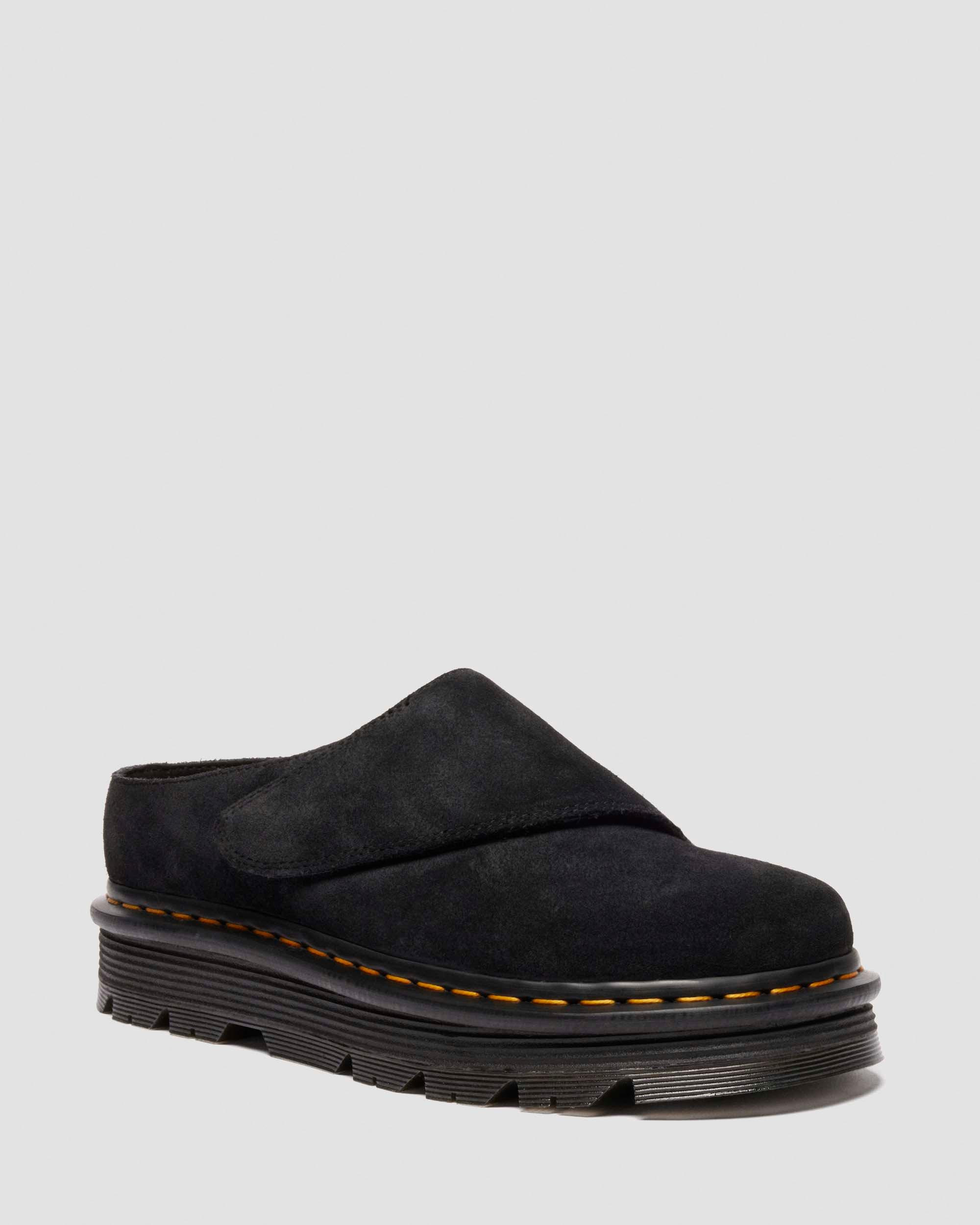 Zebzag Anywair Suede Mules in Black | Dr. Martens | Dr. Martens